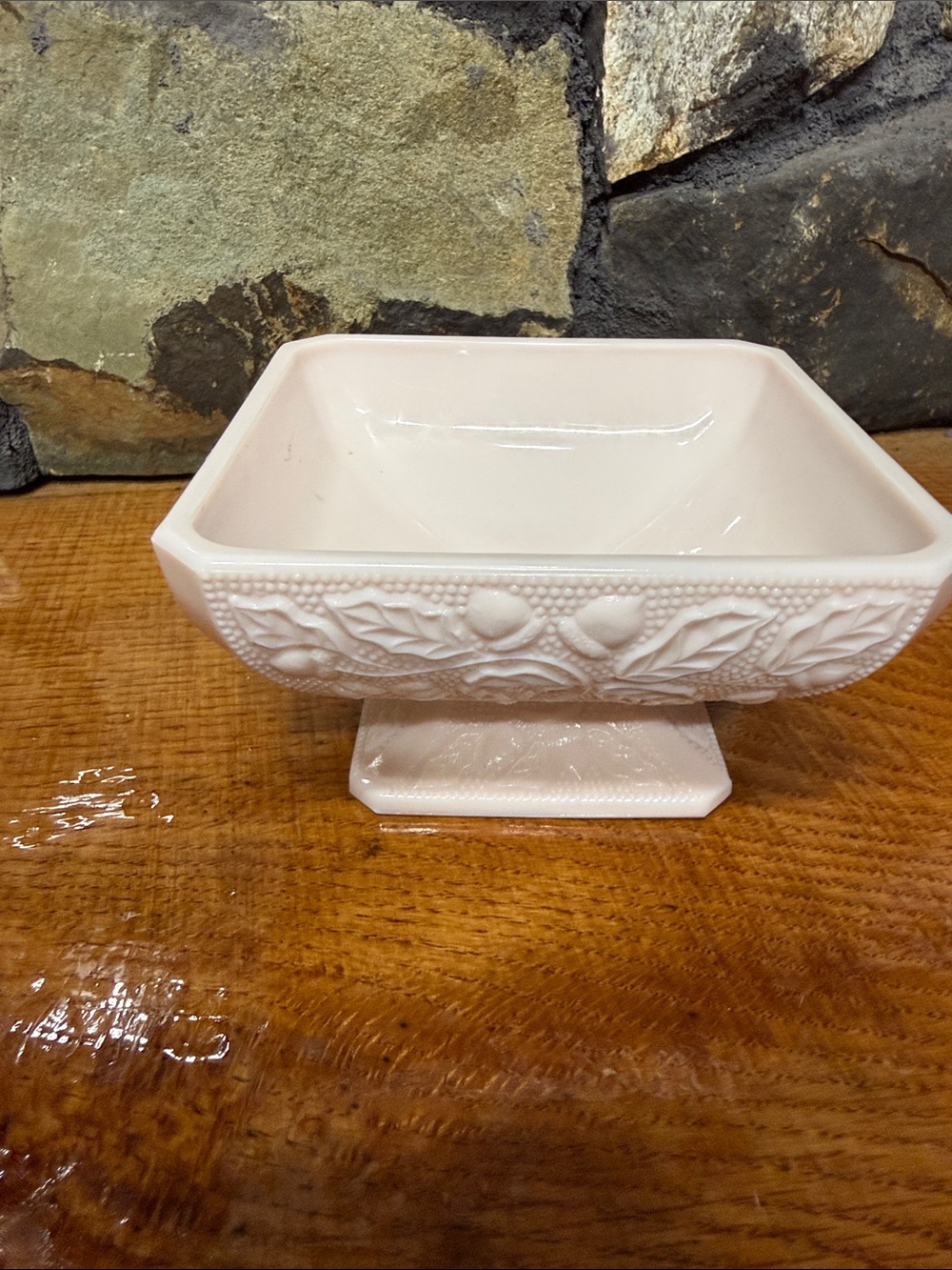 Vintage PINK MILK GLASS.